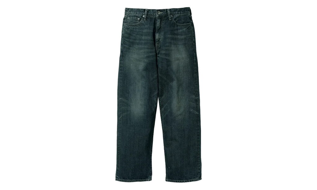 Washed Denim Wide Pants "Indigo" 252XBNH PTM04 INDIGO