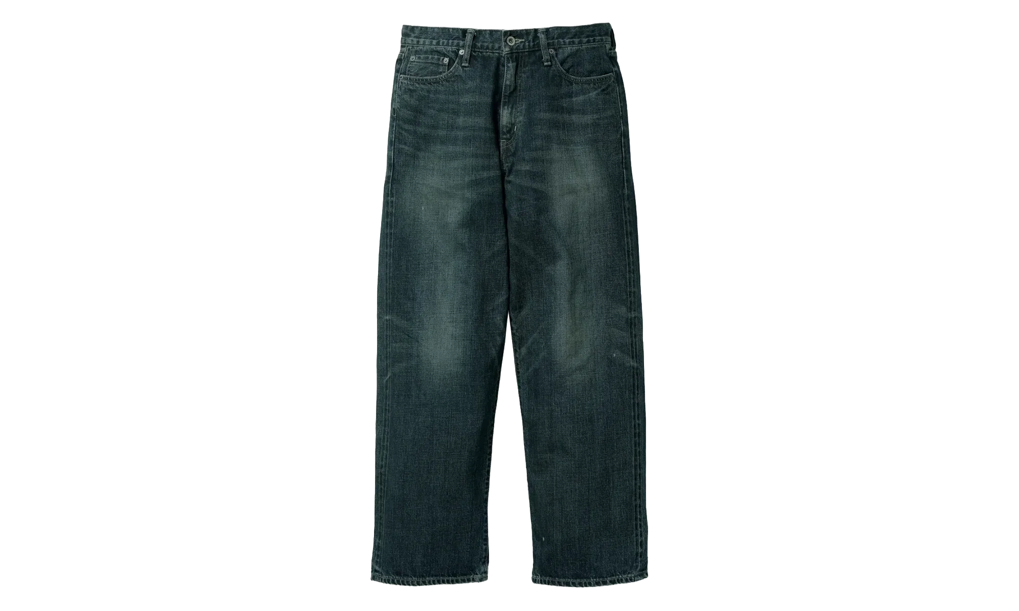 Washed Denim Wide Pants "Indigo" 252XBNH PTM04 INDIGO