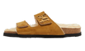 Open Toe Slipper Sandals "Camel" PMIH009F23LEA0016261