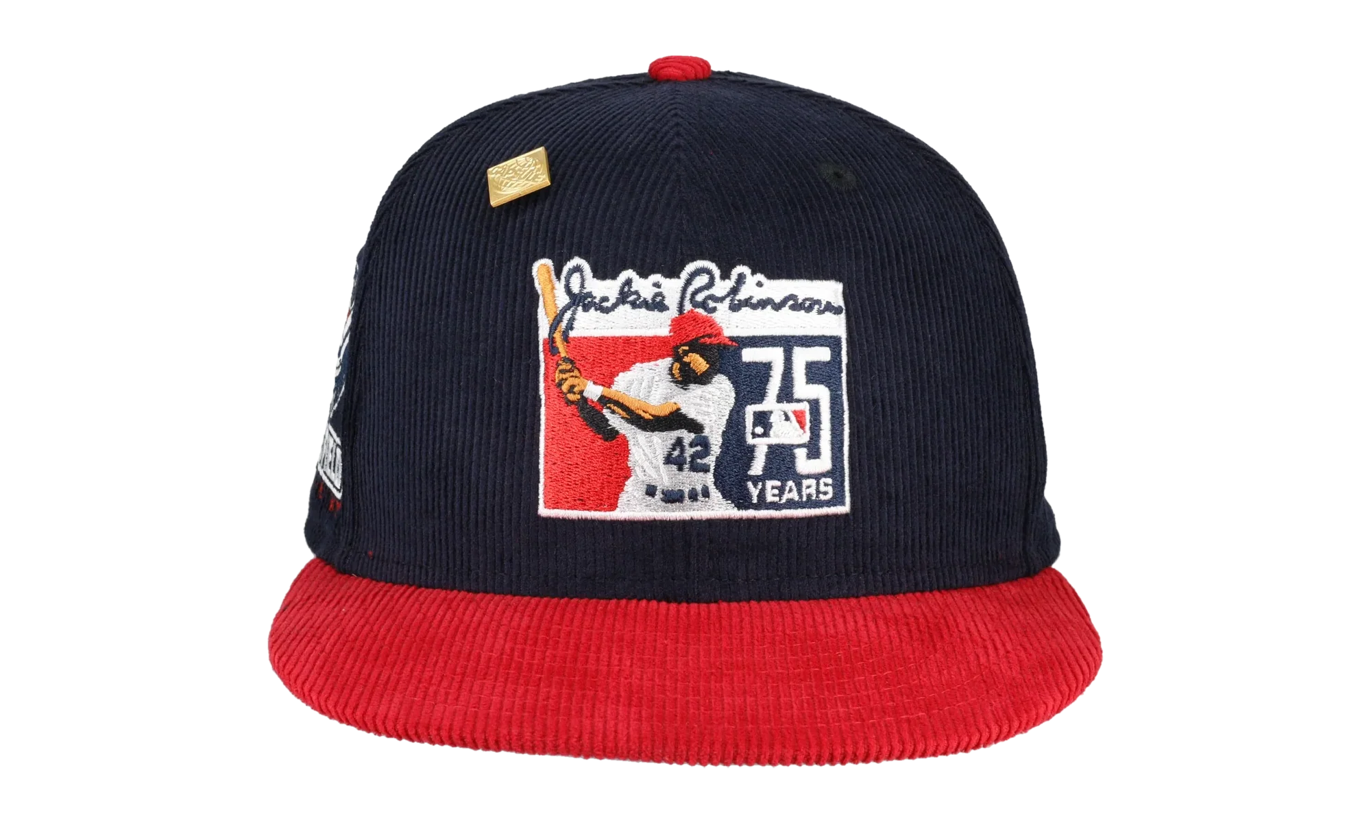 59FIFTY Jackie Robinson Act Accordingly Collection Ebbets Field Patch Fitted Hat "Navy / Red" NE135