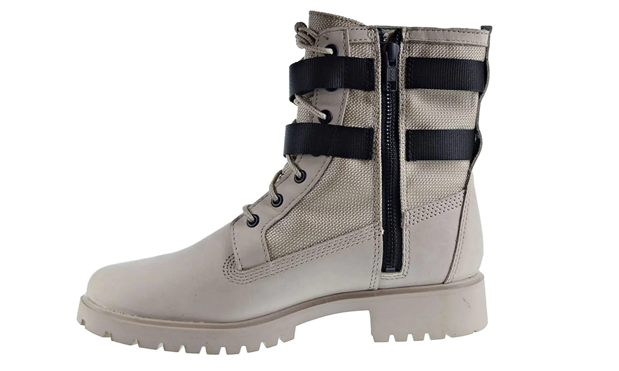 Jayne Double Buckle Boot WMNS "Light Taupe Nubuck" TB0A24QG K51