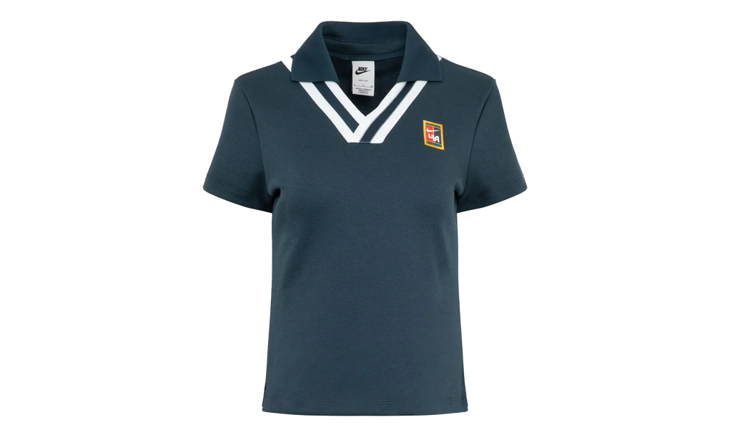 YOON Short-Sleeve Polo Top WMNS "Armoury Navy / White" FZ0276 478