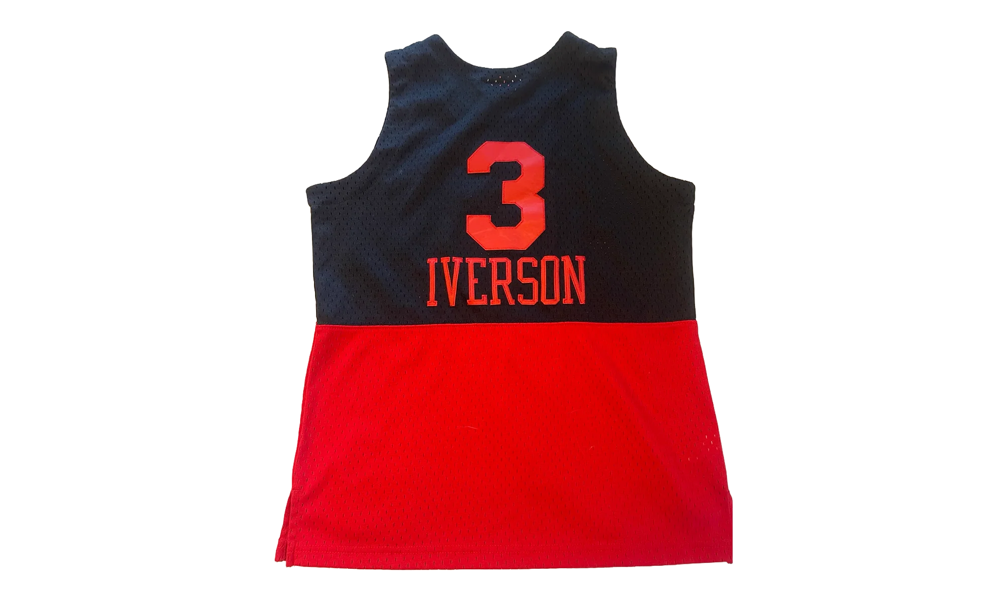 NBA Allen Iverson Reload 2.0 Swingman Jersey "2003 Philadelphia 76ers - Black / Red" SMJYGS20112 P76BKRD03AIV