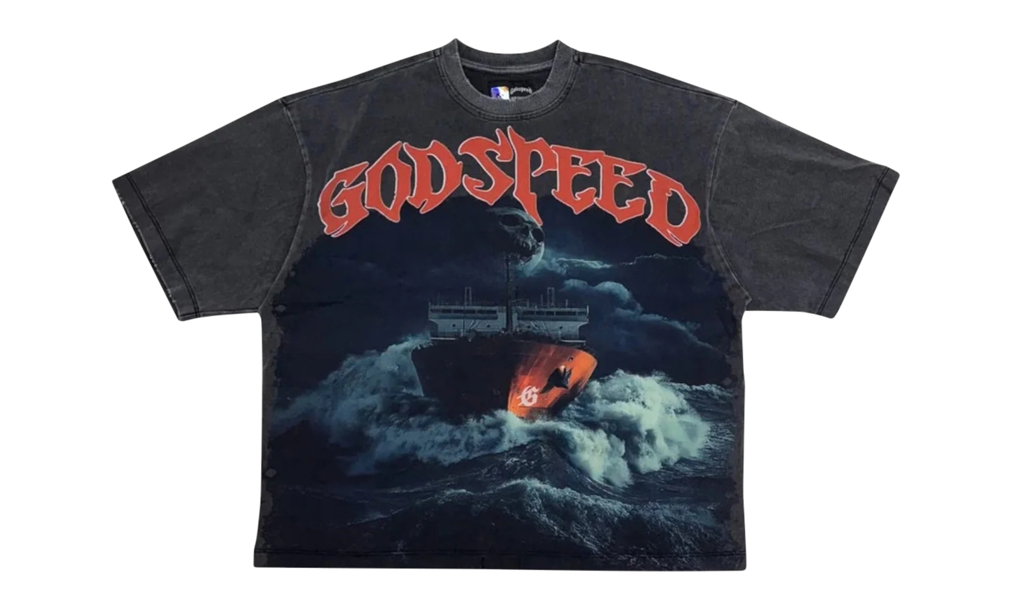 Sea Sick Tee "Grey Wash" KZF09QLY