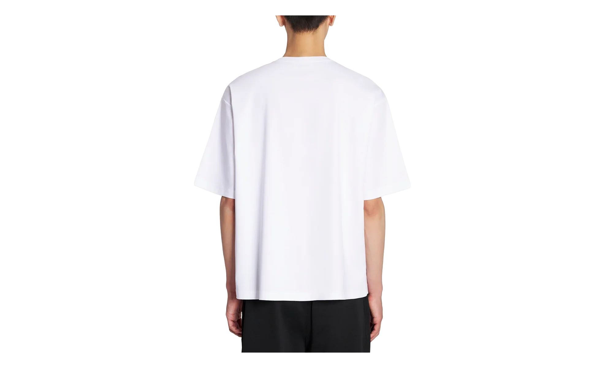 EMBROIDERED COTTON T-SHIRT "White" RM TS0017 J198 P23 01