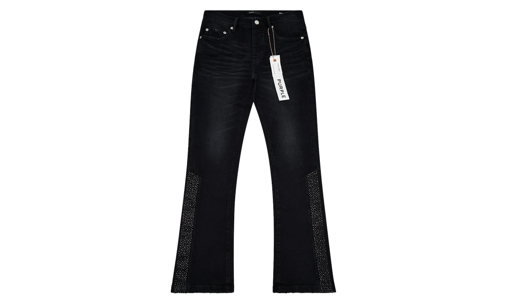 Crystal Snap Flared Denim "blue" P067 FCNB225