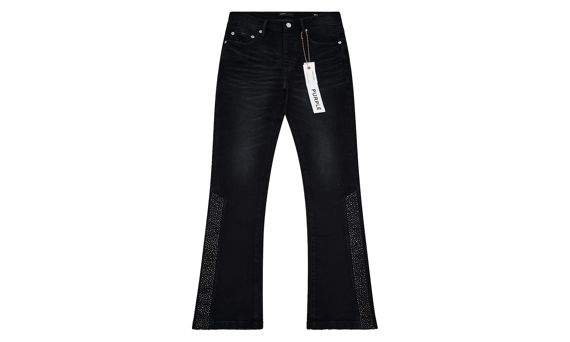Crystal Snap Flared Denim "blue" P067 FCNB225