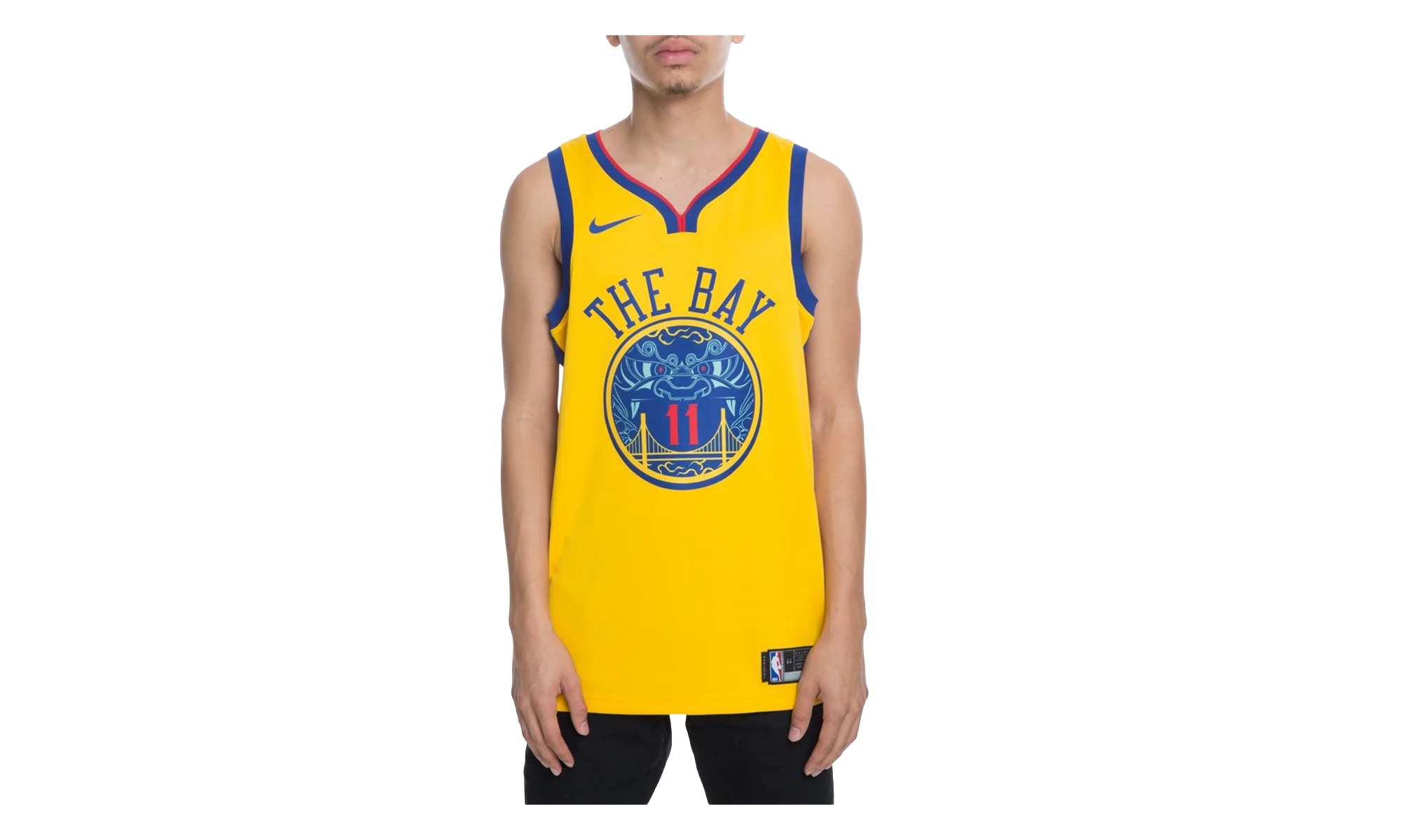NBA Golden State Warriors Basketball City Edition Swingman Jersey GS "Klay Thompson - Yellow" 9Z2B7BY1P THOMPSON