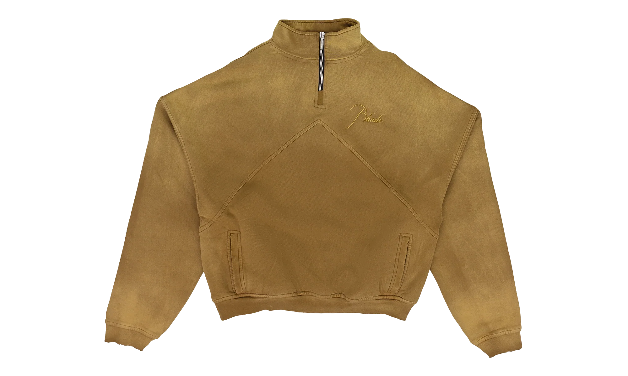 Script Logo Quarter Zip "Camel" RHPF23SW04120372