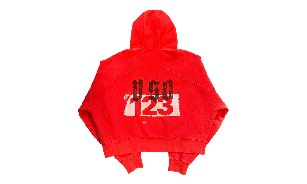 MEMBERSHIP USO ZIP HOODIE "Red" RIV03