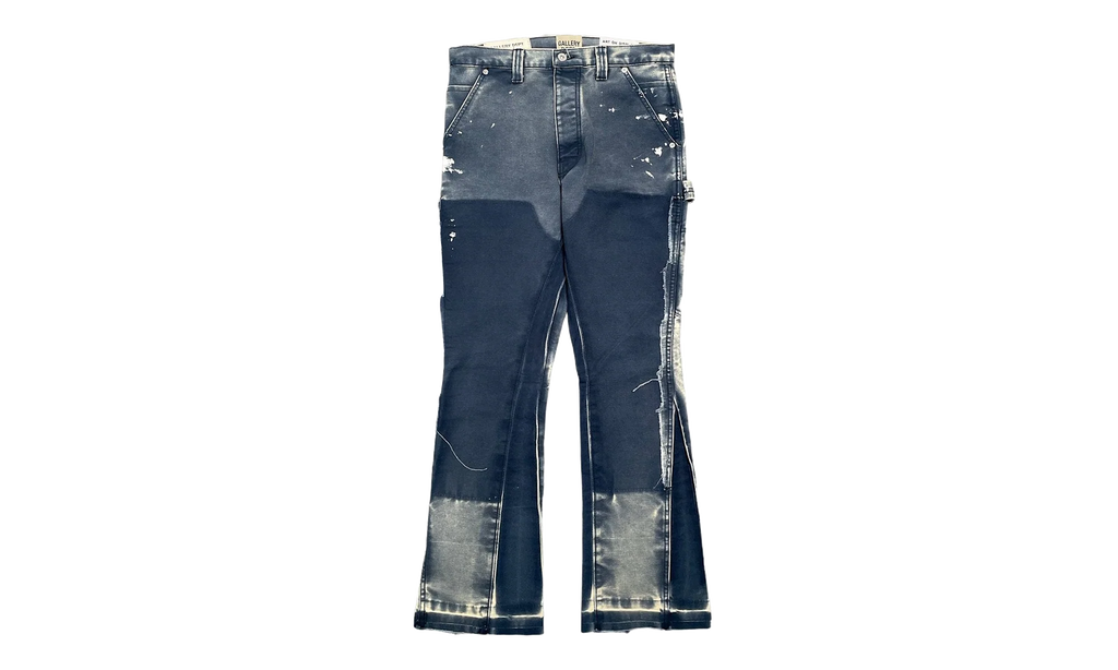 LA Flare Carpenter Pants Paint Splatter "Navy Blue Multi" GD134