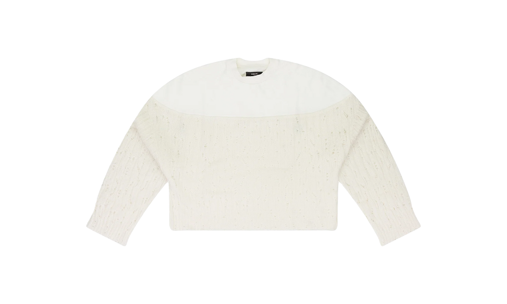 Drop Needle Crewneck Wmns "Cream" PS22WKL005_ALABASTER