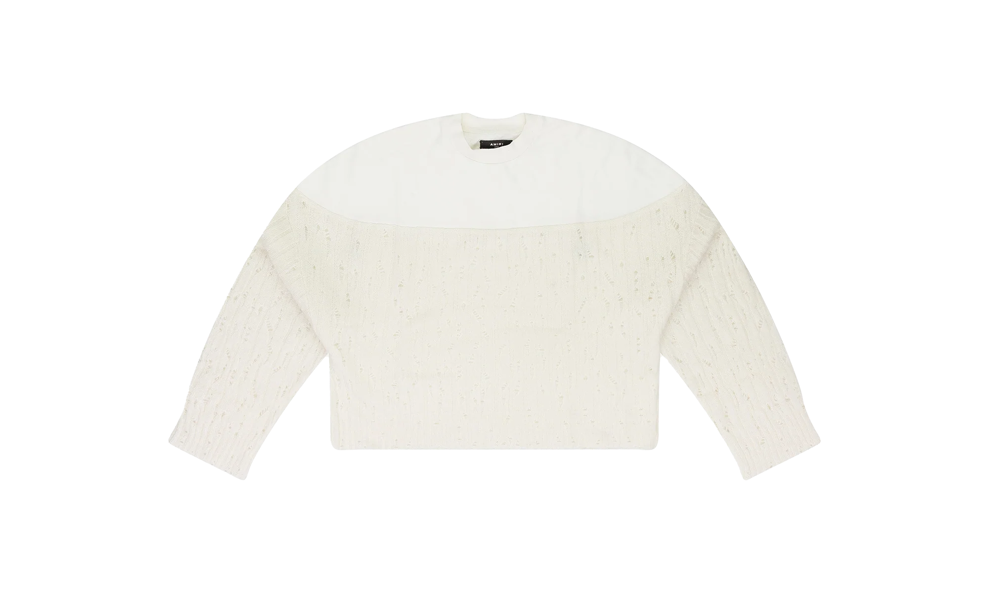 Drop Needle Crewneck Wmns "Cream" PS22WKL005_ALABASTER