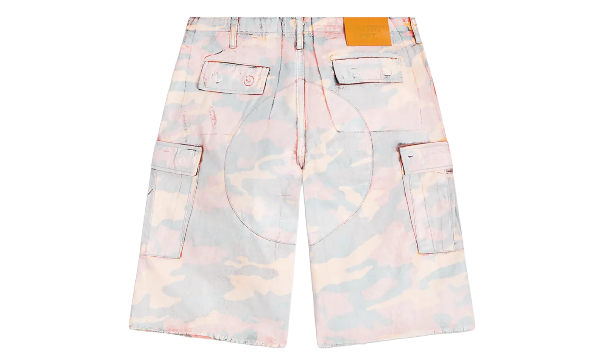Camo Cut Off Short "Orange" GD047