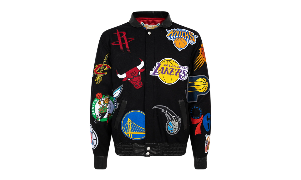NBA Collage Wool Jacket "Black" NBA 101 BLK