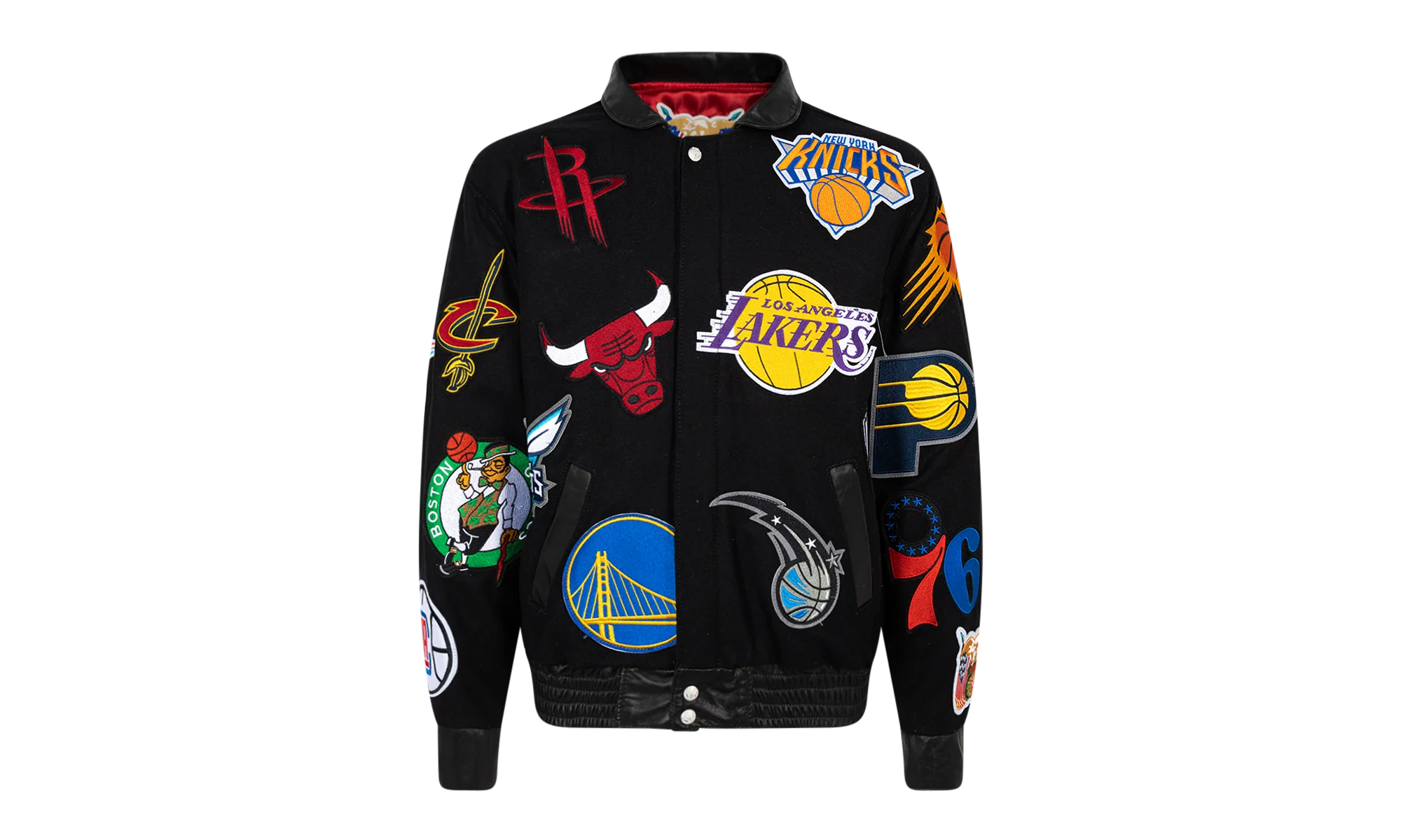 NBA Collage Wool Jacket "Black" NBA 101 BLK