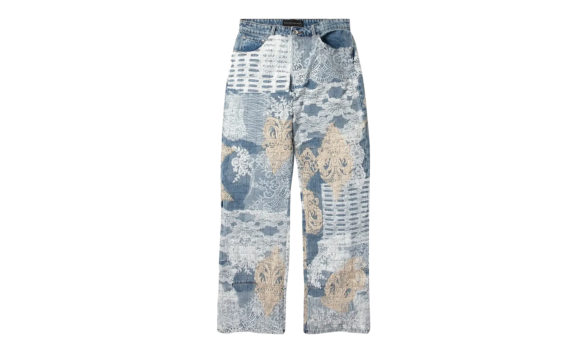 Grid Lace Denim "Sky" WDWFW23007 SKY