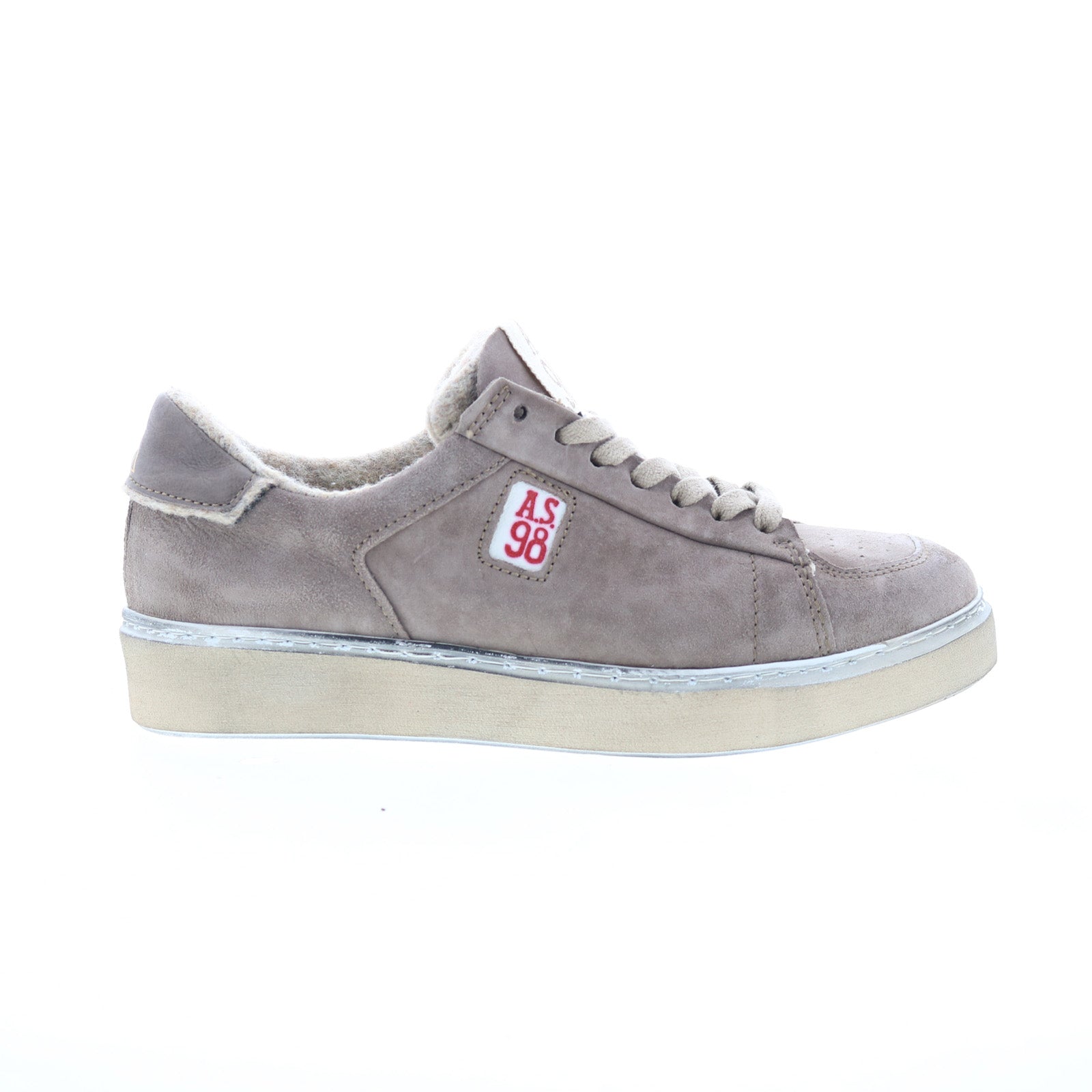 Flanch Mens Gray Leather Lace Up Lifestyle Sneakers Shoes