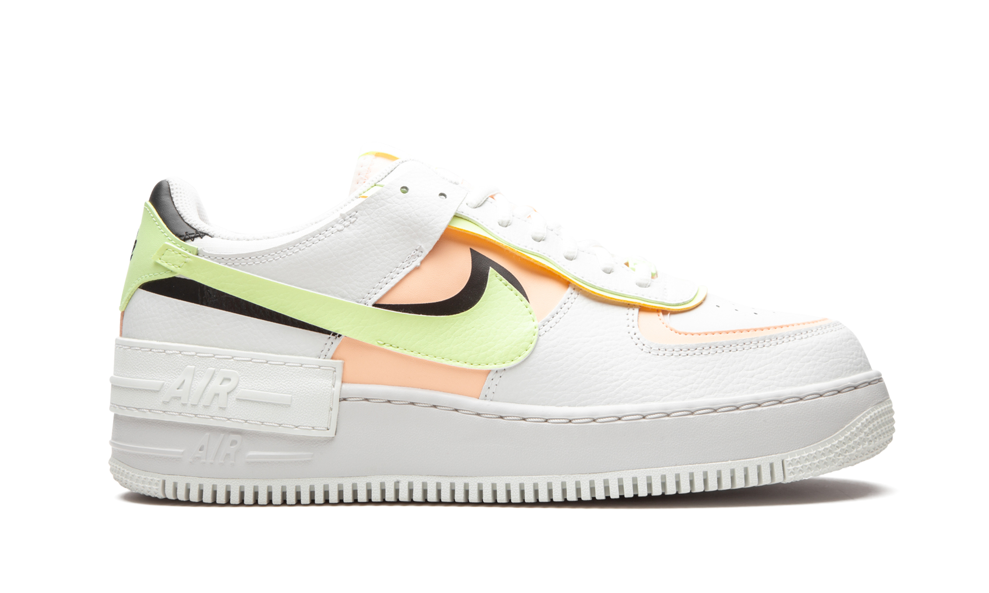 AIR FORCE 1 SHADO MNS WMNS"White/ Barely Volt/ Crimson Tint"