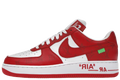 Force 1 Low By Virgil Abloh White Red