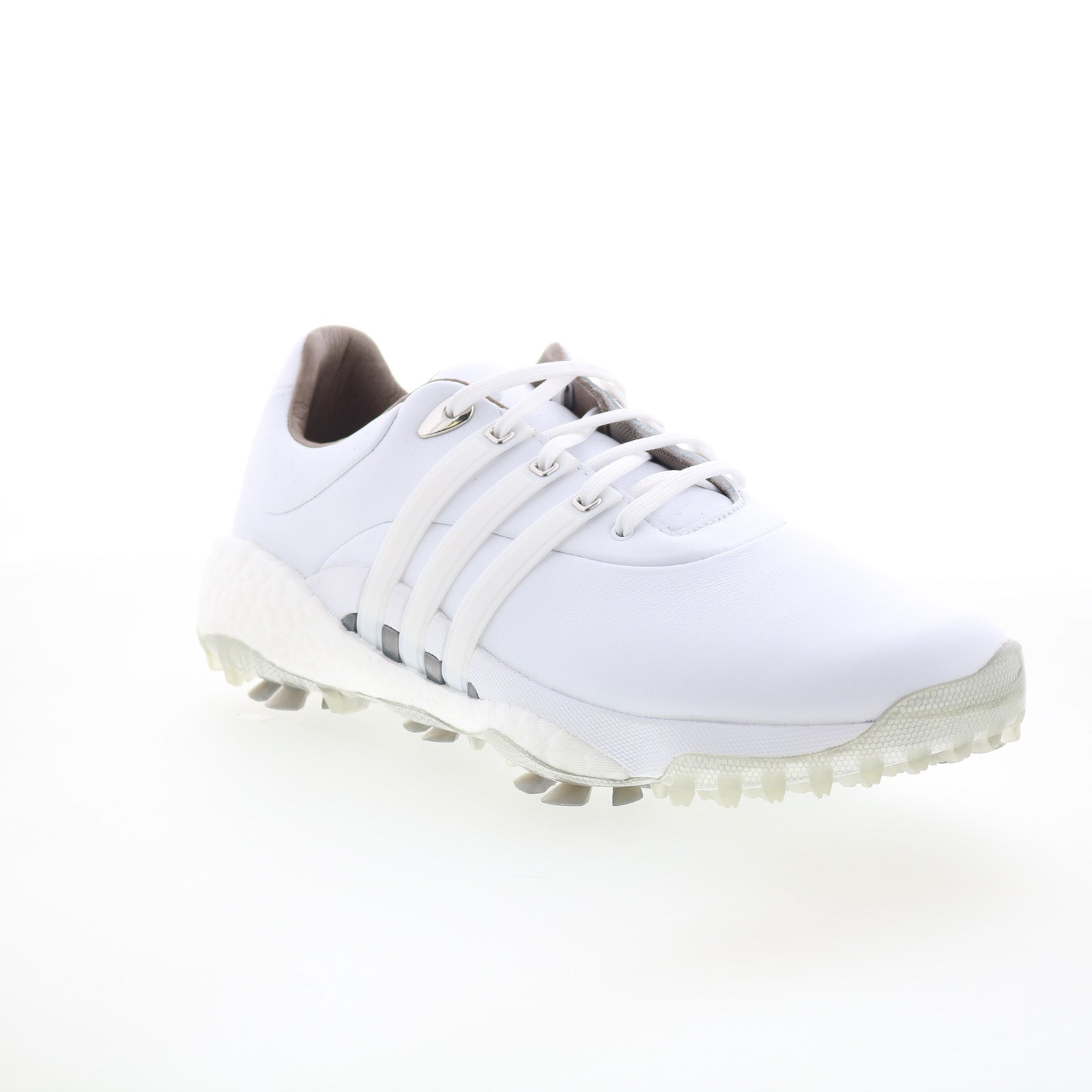 Tour360 22 GV7245 Mens White Leather Lace Up Athletic Golf Shoes