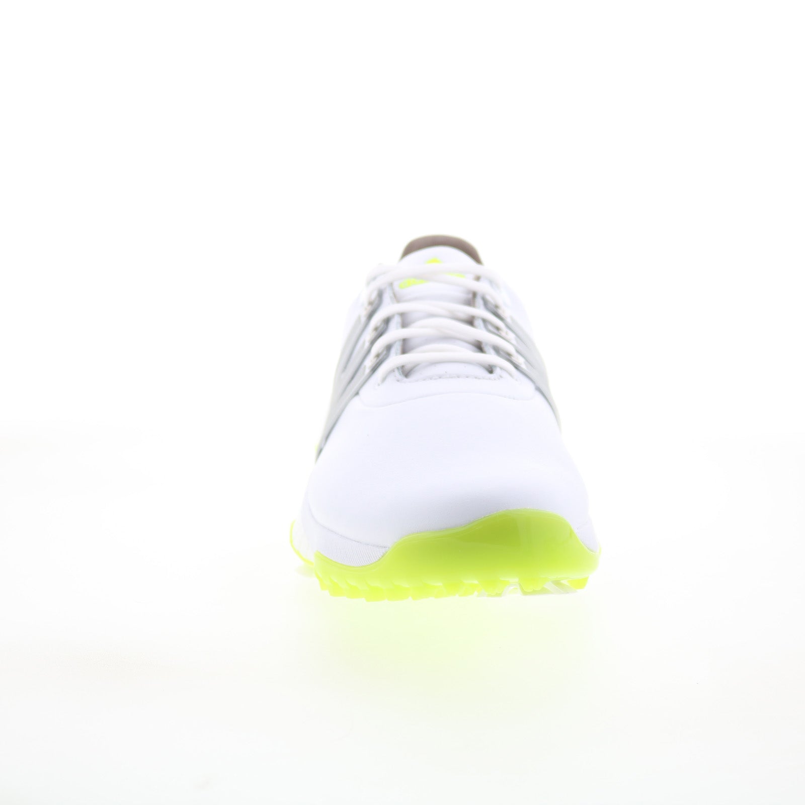 Tour360 22 GX4128 Mens White Leather Lace Up Athletic Golf Shoes