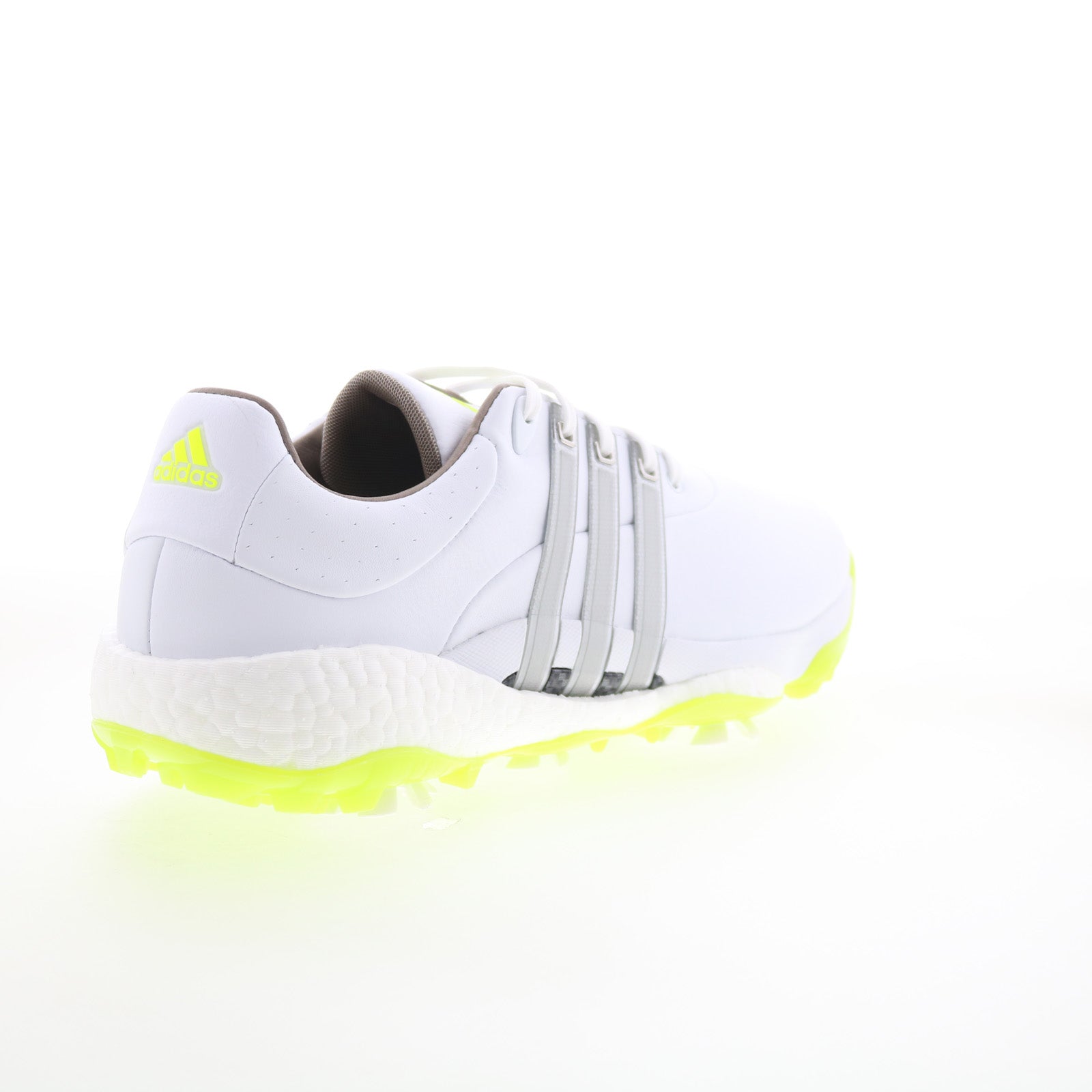 Tour360 22 GX4128 Mens White Leather Lace Up Athletic Golf Shoes