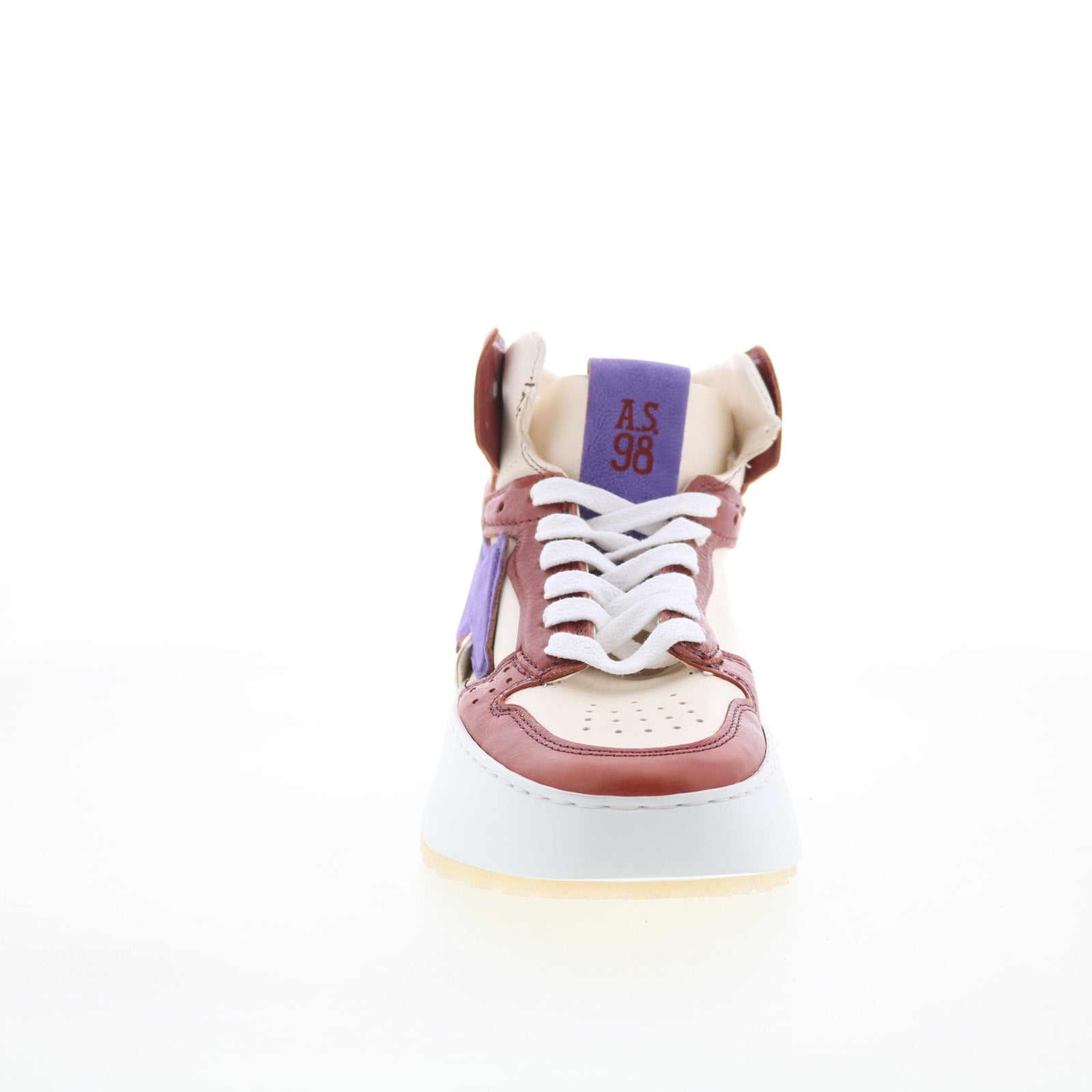 Haldon Womens Beige Leather Lace Up Lifestyle Sneakers Shoes
