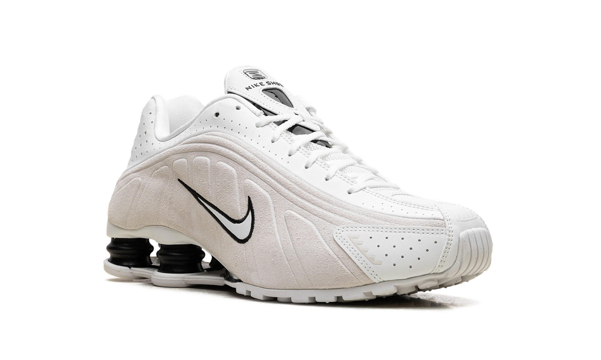 Shox R4 WMNS"White Black Suede" HQ7739 100