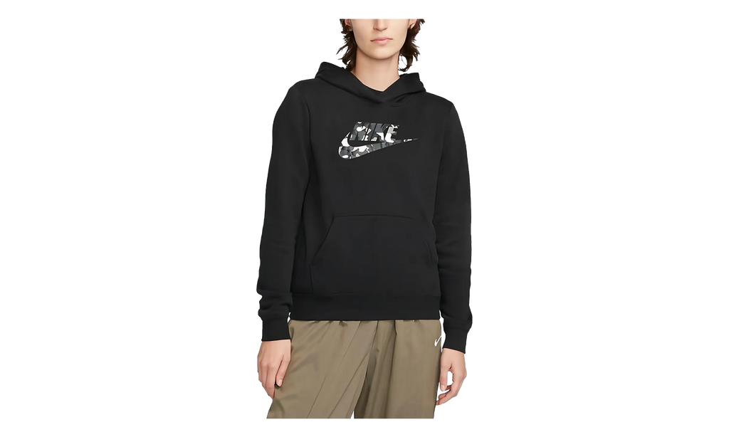 Fleece Printed Logo Pullover Hoodie DQ6108 010