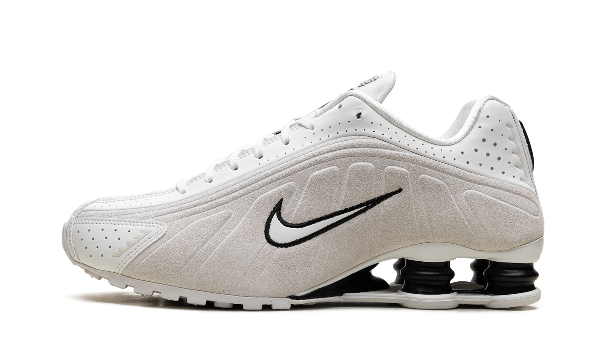 Shox R4 WMNS"White Black Suede" HQ7739 100