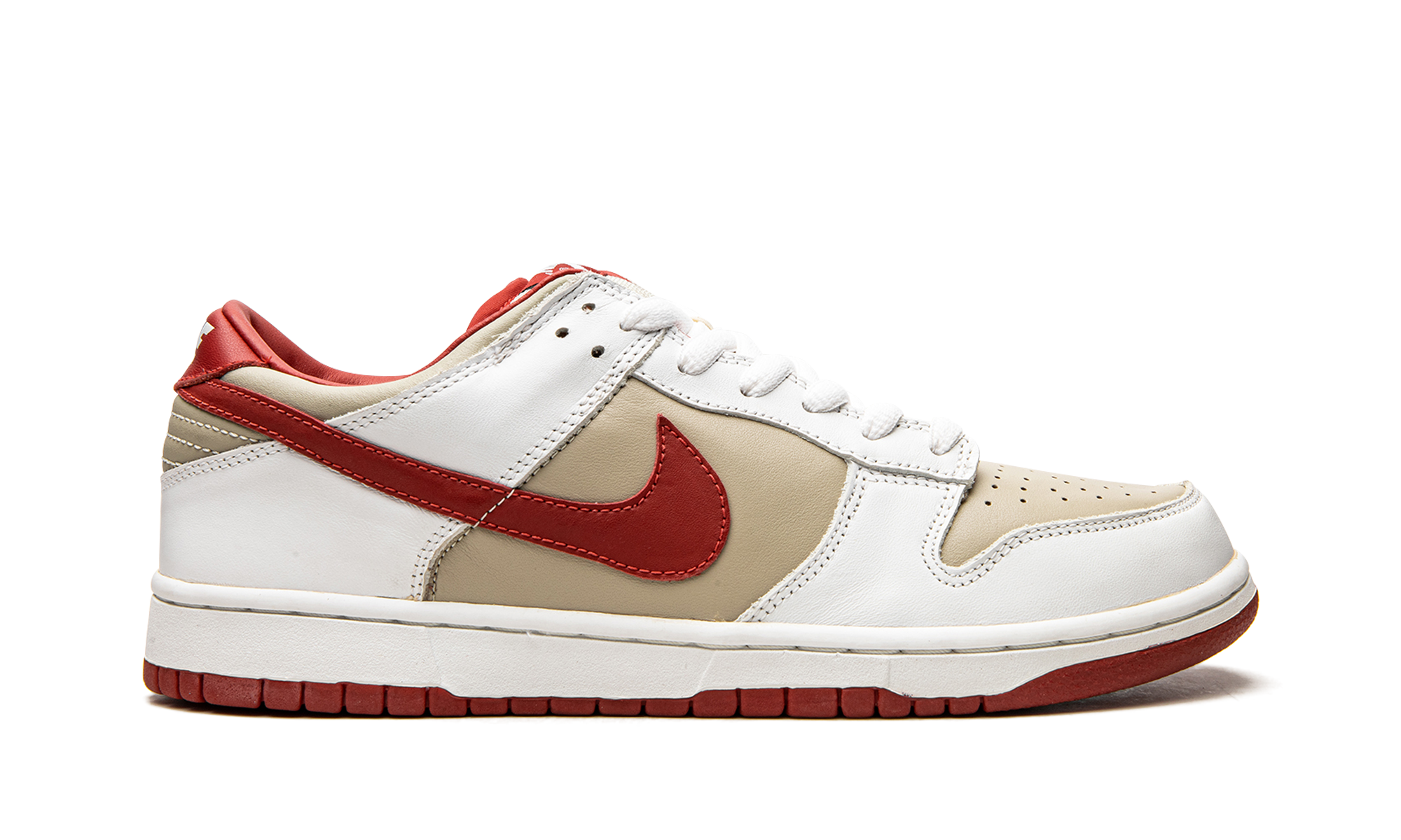 DUNK LO PRO MNS WMNS"Light Stone Varsity Red"