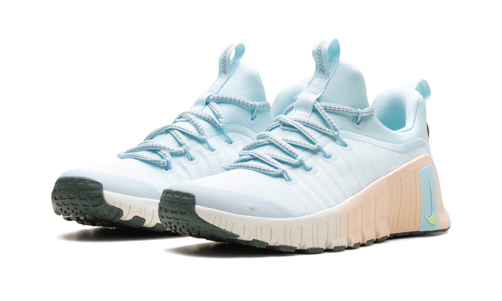 Free Metcon 6 Premium WMNS"Glacier Blue Washed Coral Vintage Green Metallic Silver" HV5228 474