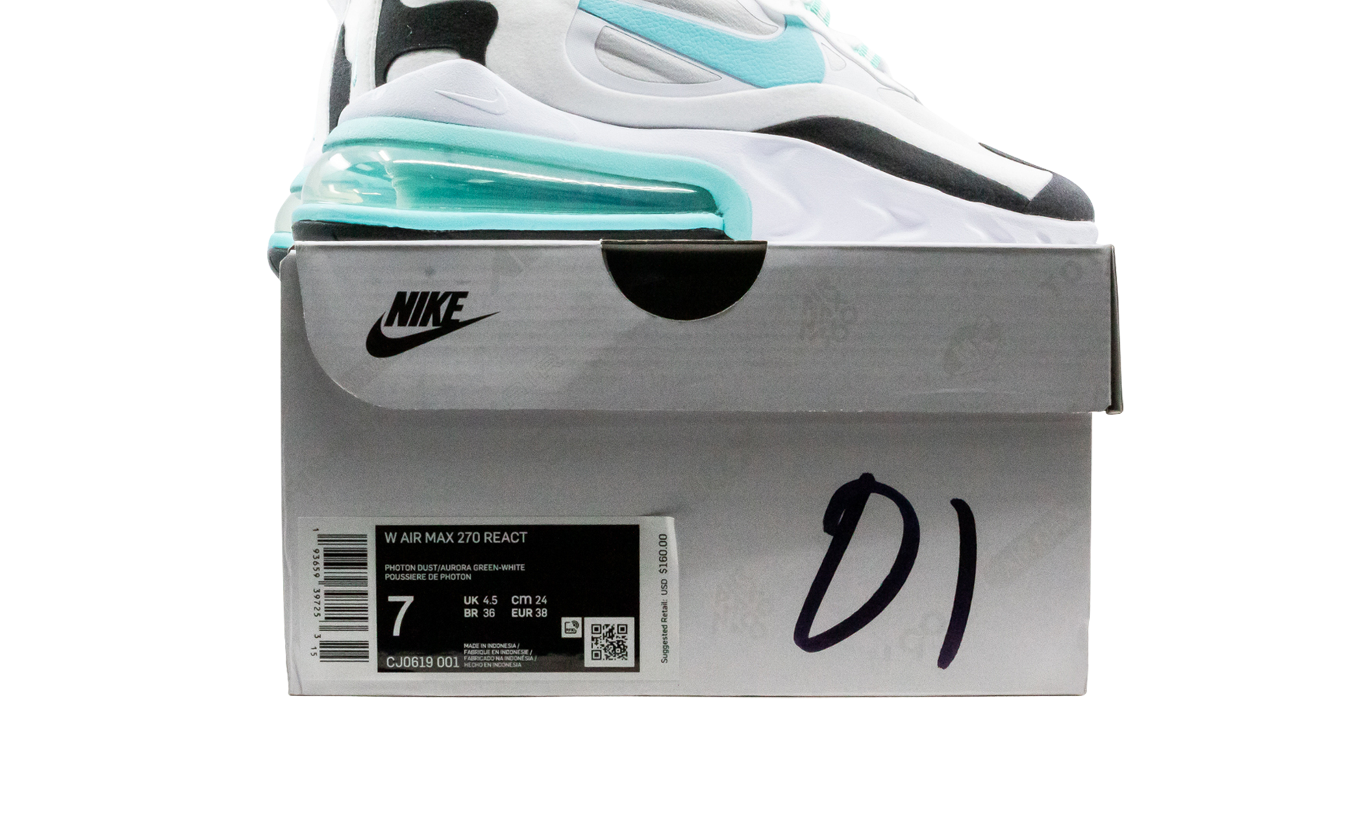 AIR MAX 270 REACT WMNS"Photon Dust" CJ0619 001