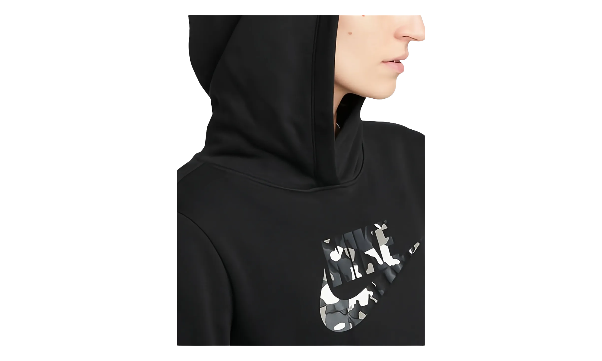 Fleece Printed Logo Pullover Hoodie DQ6108 010