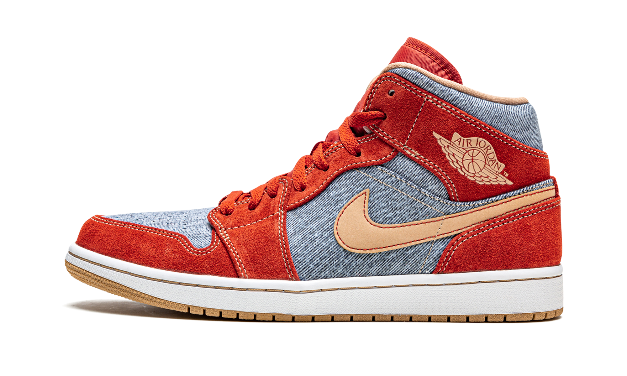 1 Mid SE "Denim Red Suede" DM4352 600