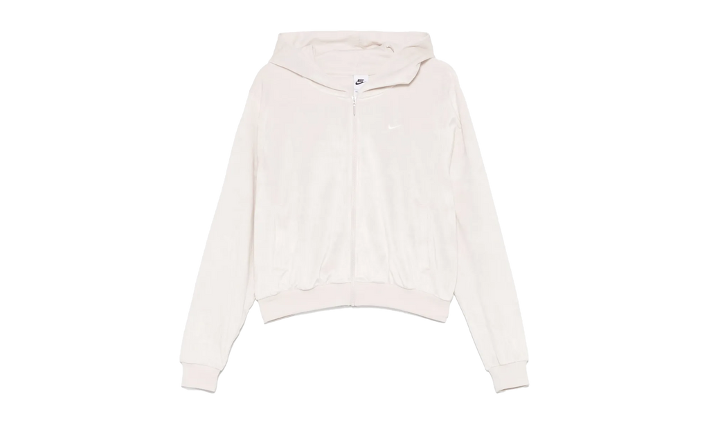 Sportswear Chill Knit Loose Velour Full-zip Hoodie"Light Orewood Brown/ Sail" HJ0954 104