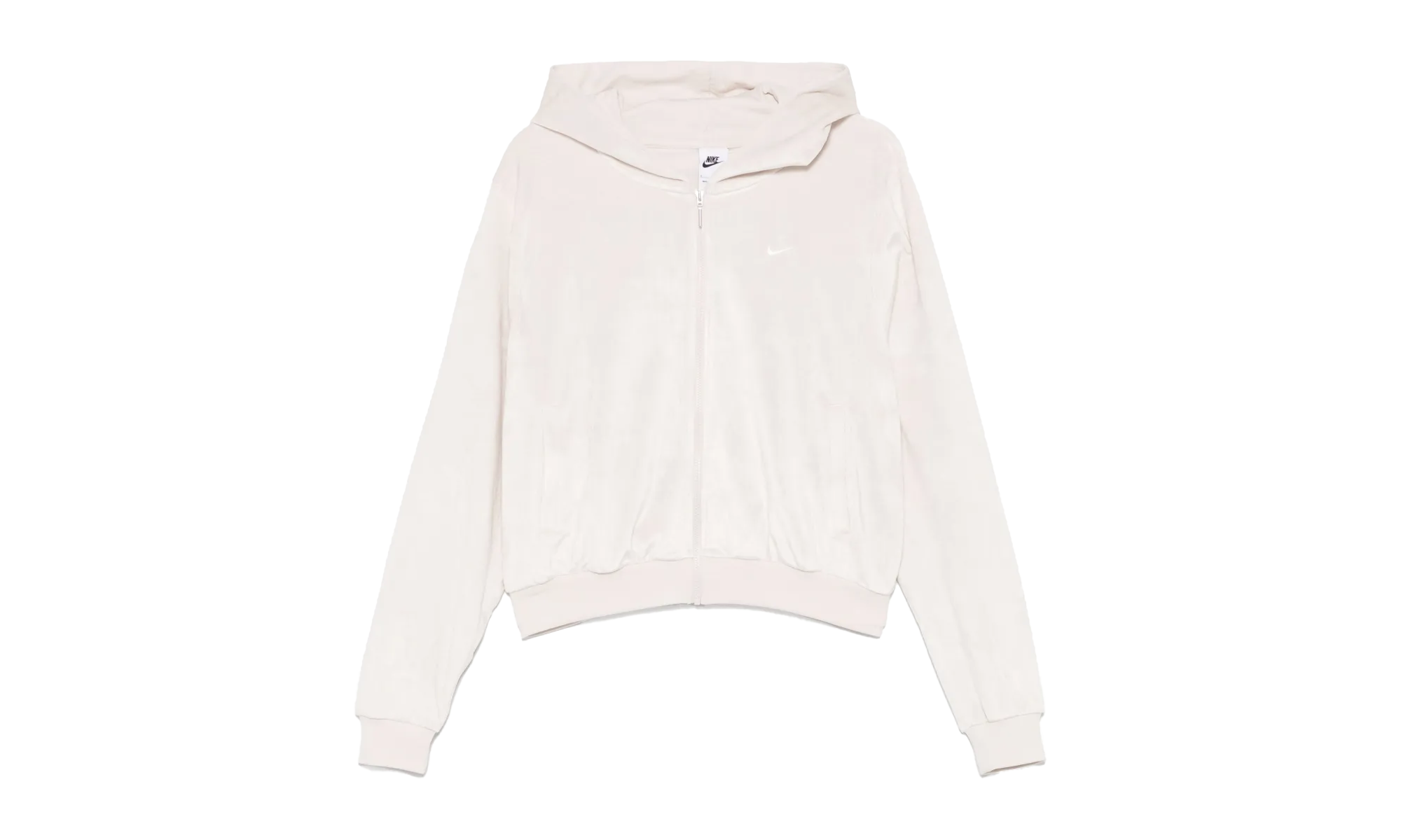 Sportswear Chill Knit Loose Velour Full-zip Hoodie"Light Orewood Brown/ Sail" HJ0954 104