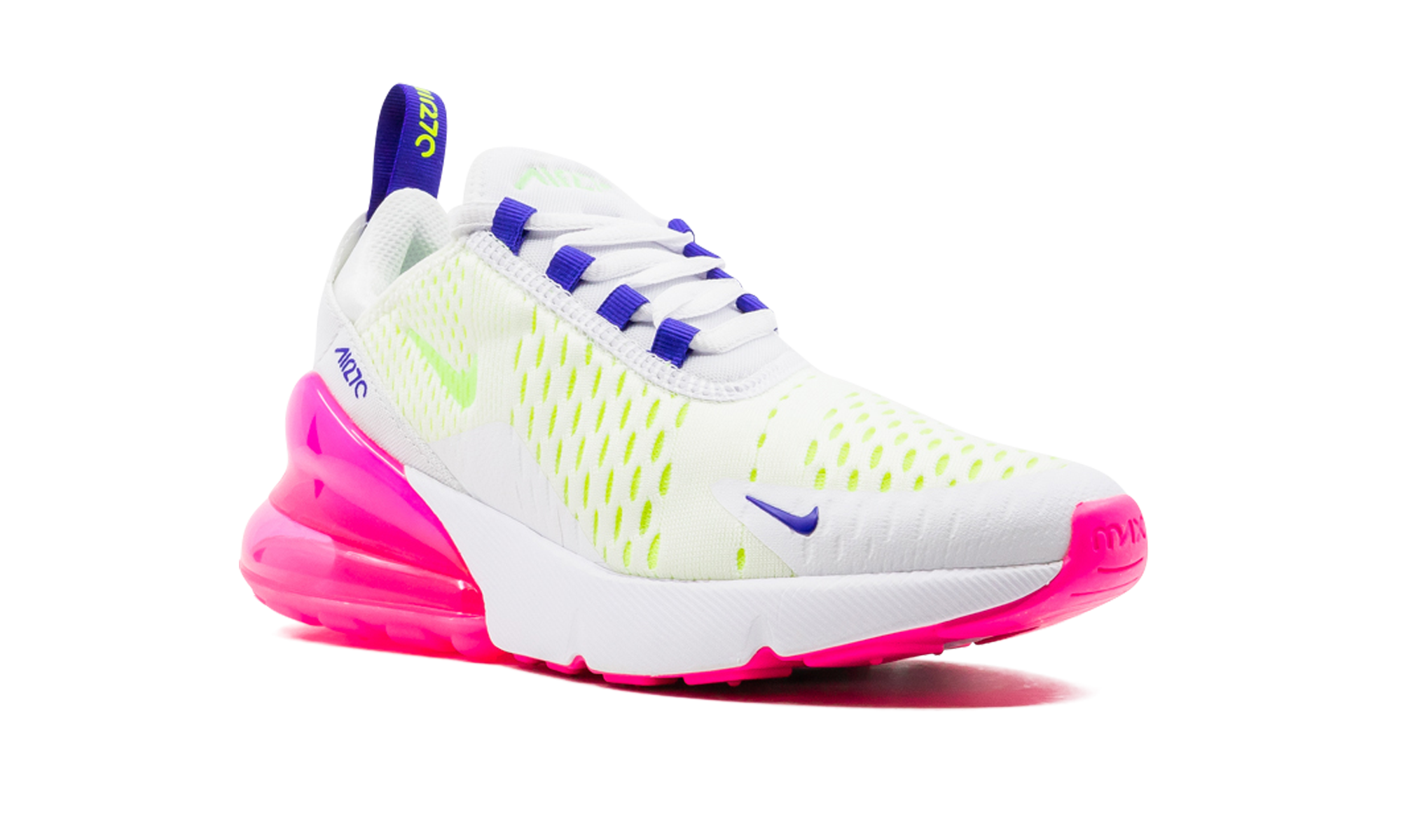 AIR MAX 270 MNS WMNS"White/ Pink Blast/ Volt" DH0252 100