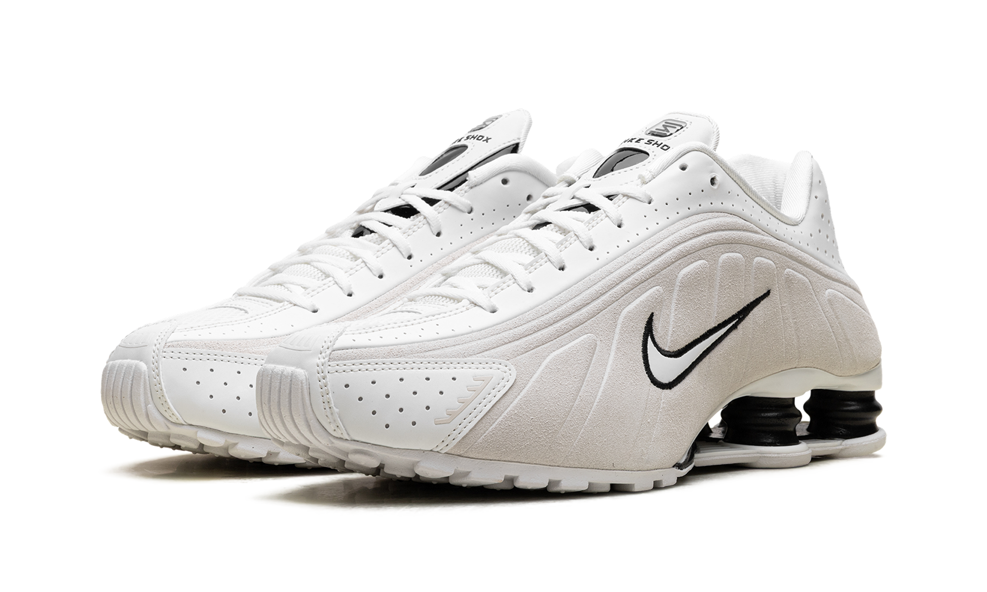 Shox R4 WMNS"White Black Suede" HQ7739 100