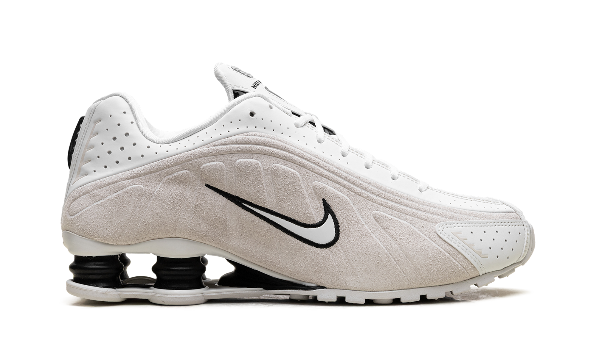 Shox R4 WMNS"White Black Suede" HQ7739 100