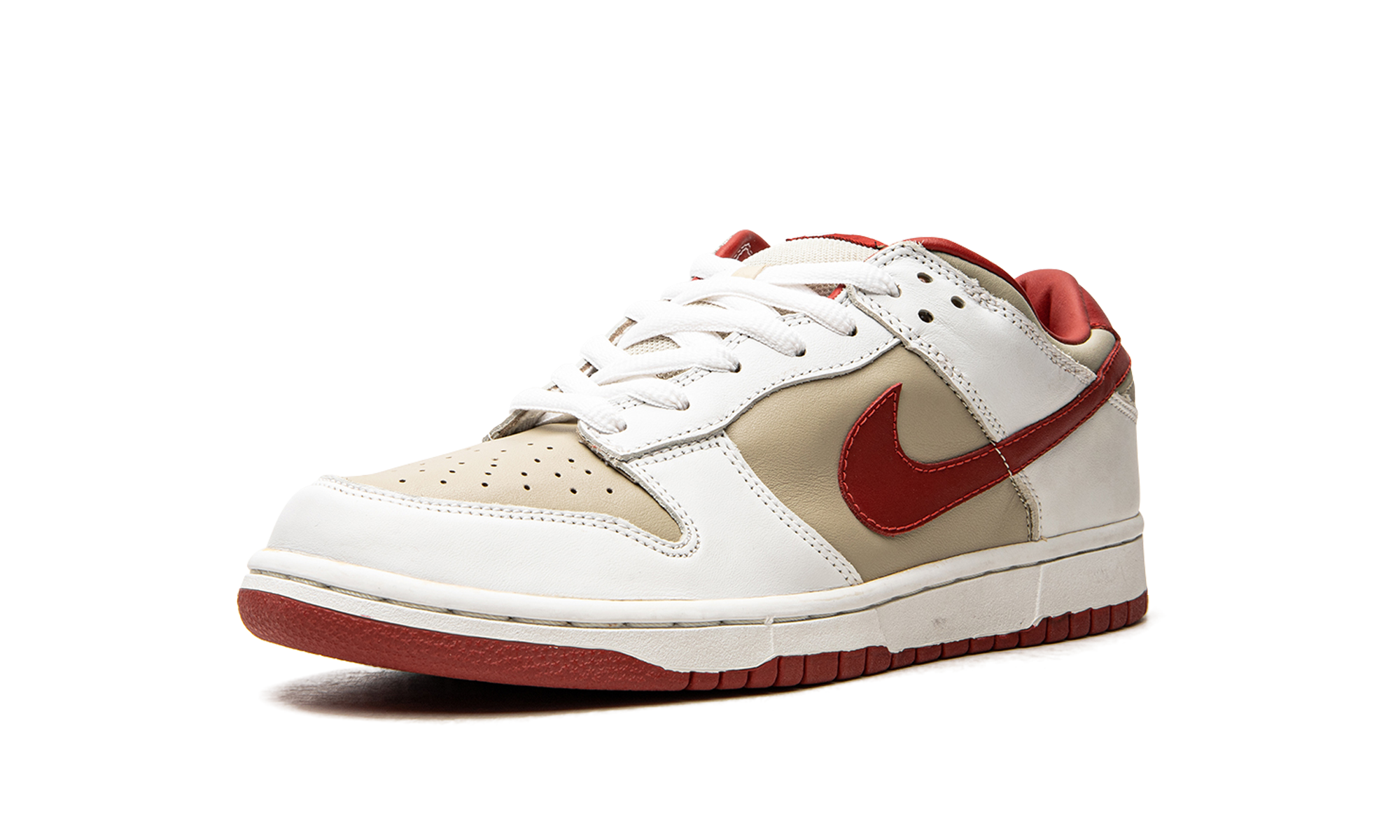 DUNK LO PRO MNS WMNS"Light Stone Varsity Red"