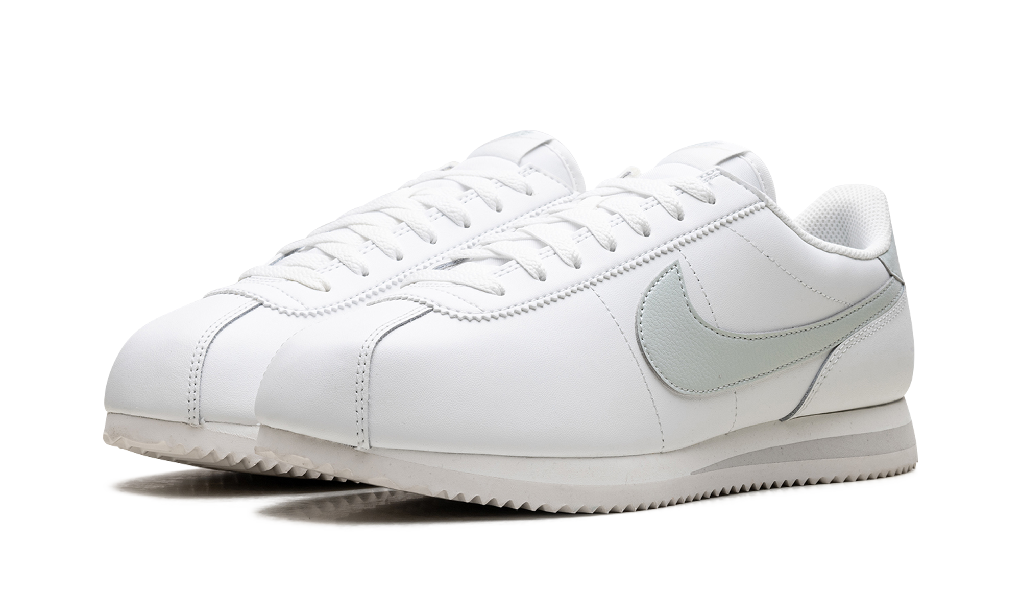 Cortez Leather WMNS"Summit White Light Silver" DN1791 106