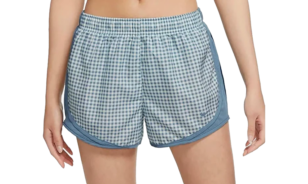 TEMPO GINGHAM RUNNING SHORTS WMNS"Blue" DH3067 424