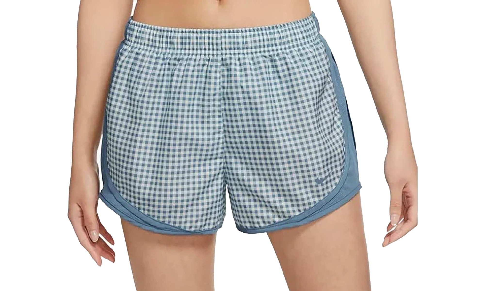 TEMPO GINGHAM RUNNING SHORTS WMNS"Blue" DH3067 424