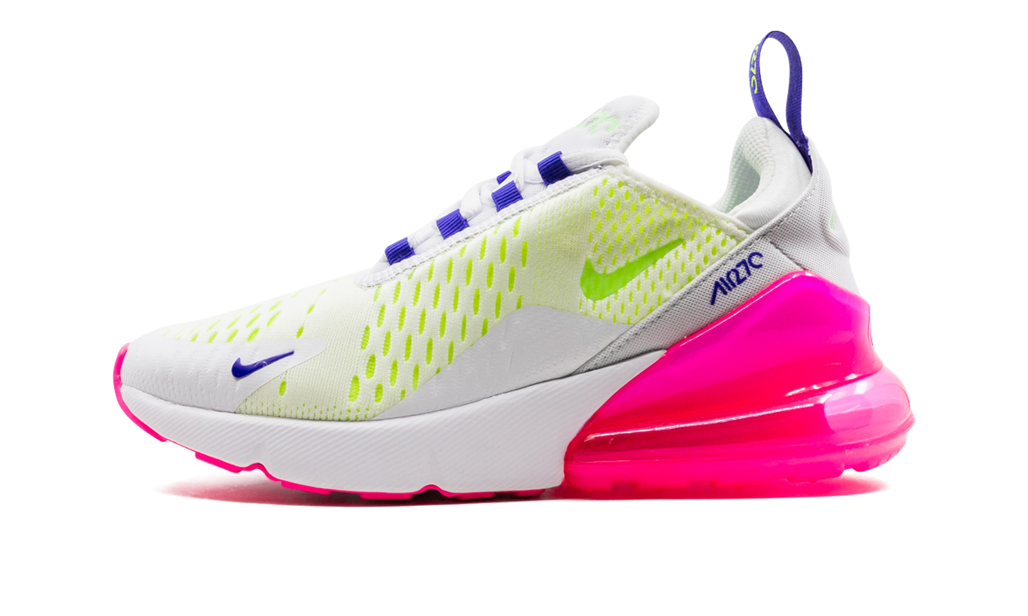 AIR MAX 270 MNS WMNS"White/ Pink Blast/ Volt" DH0252 100